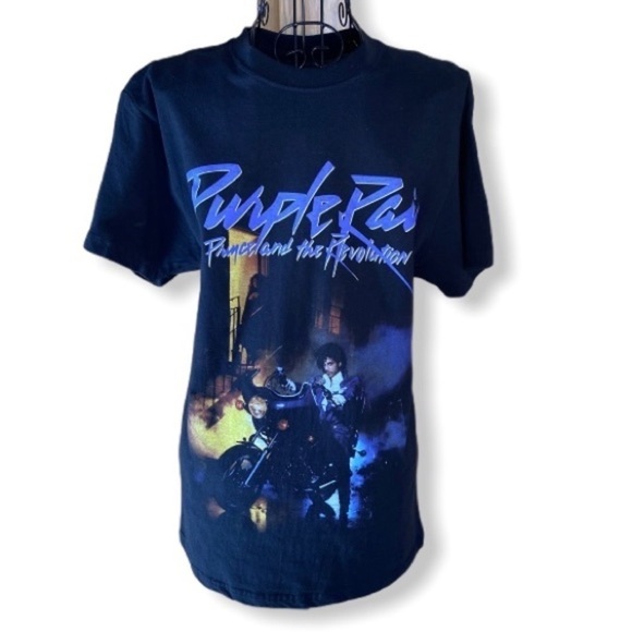 Purple Rain Prince the Revolution Short-sleeve T-shirt Black Size Small - Picture 1 of 9